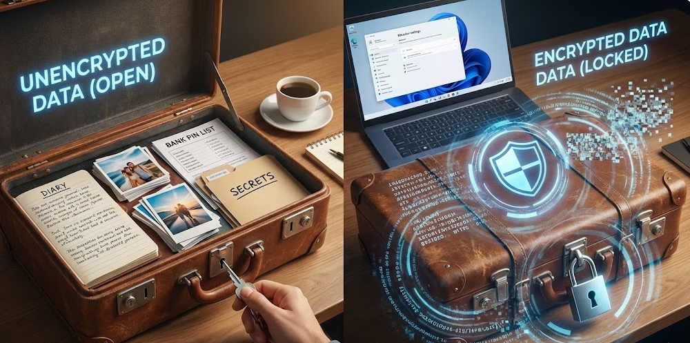 Encryption & BitLocker illustration
