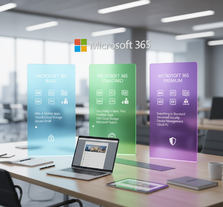 Microsoft 365 different subscription plans overview