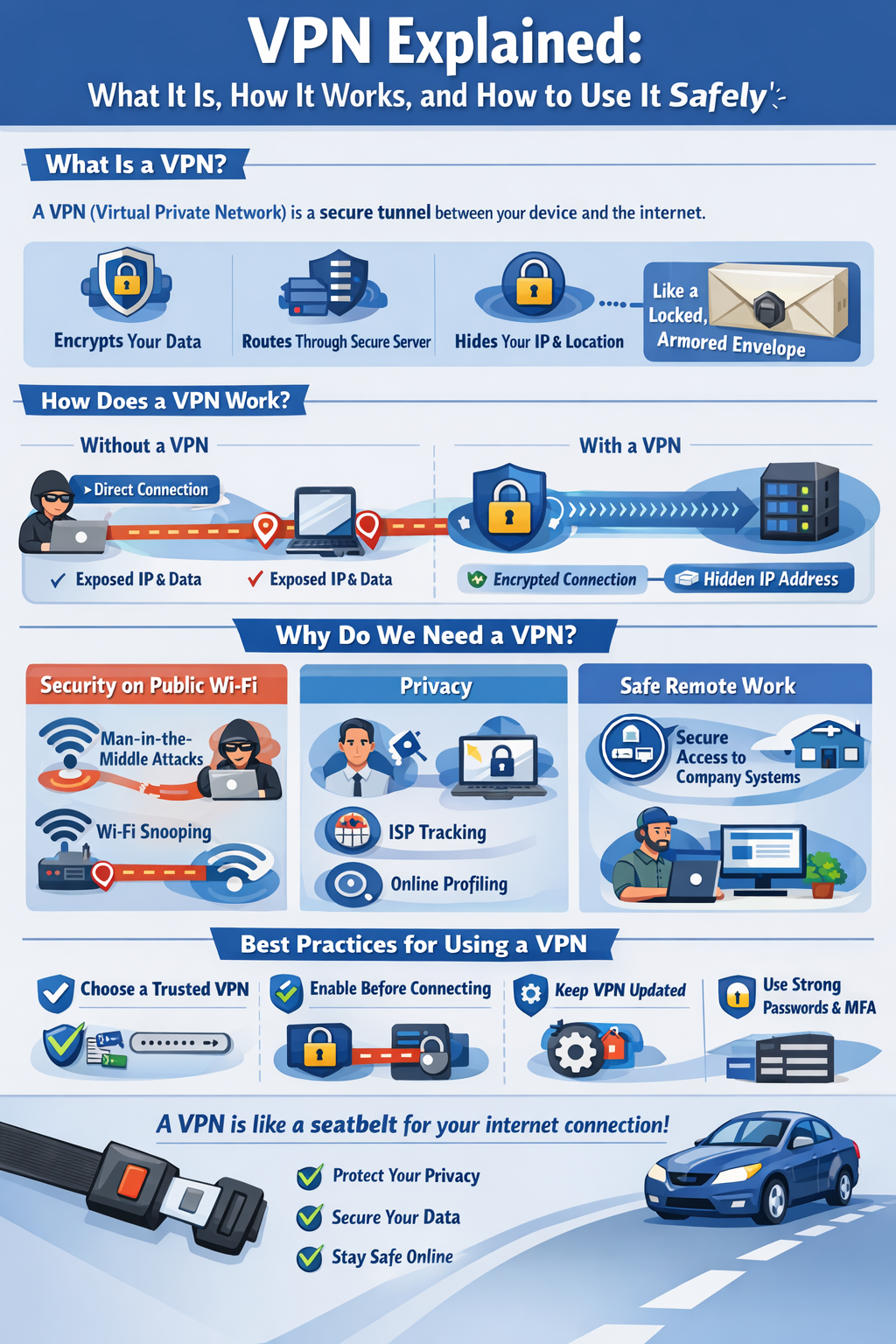 VPN secure connection illustration